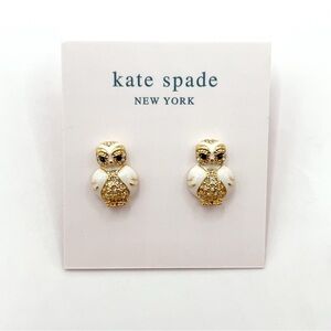 KS122-Kate Spade owl earrings